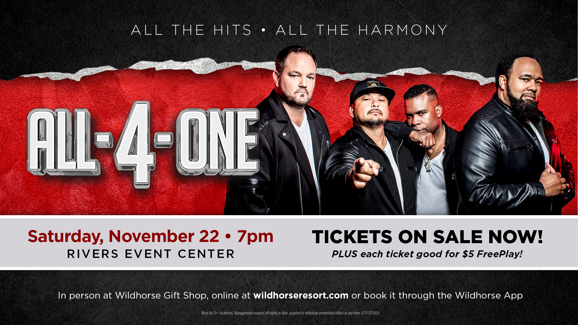 All-4-One Concert at Wildhorse Resort