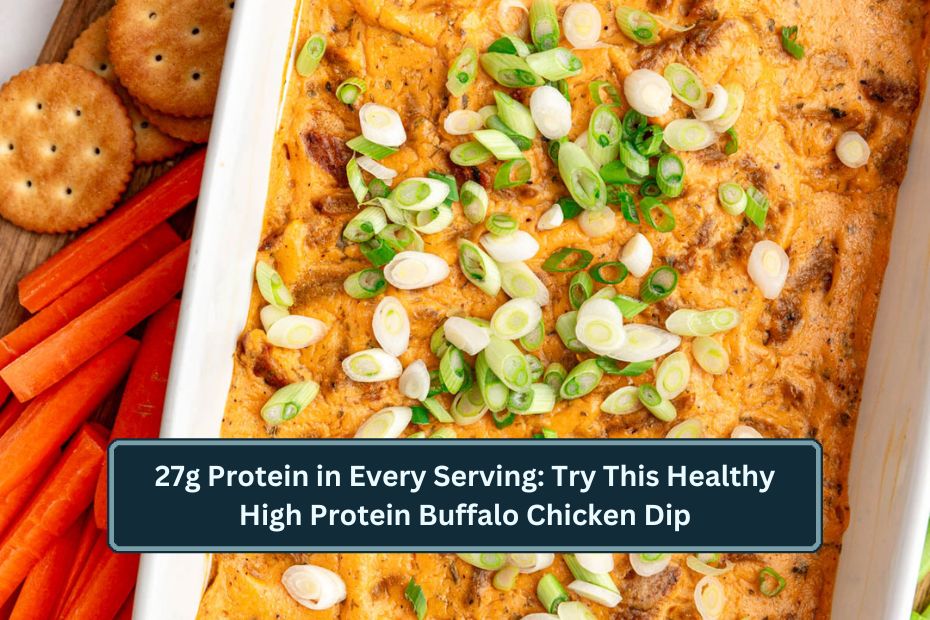 High Protein Buffalo Chicken Dip