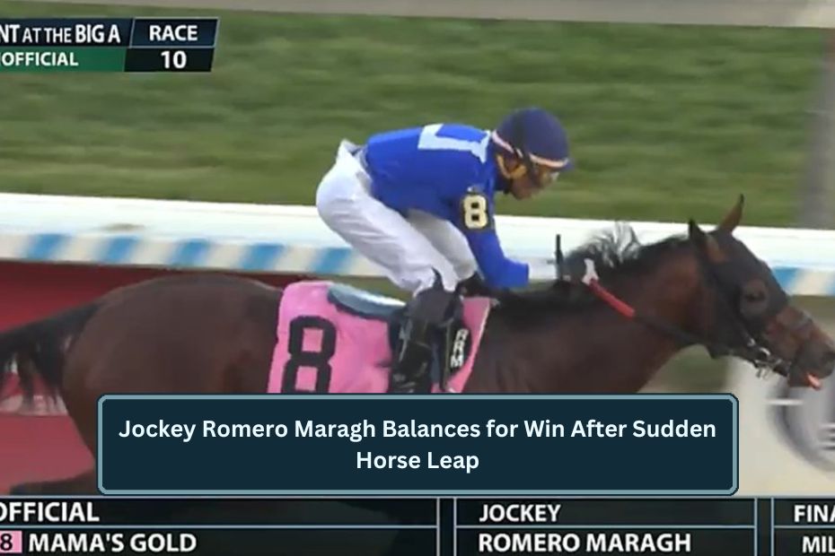 Jockey Romero Maragh Balances for Win After Sudden Horse Leap