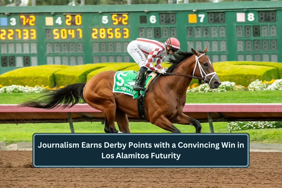 Journalism Earns Derby Points with a Convincing Win in Los Alamitos Futurity